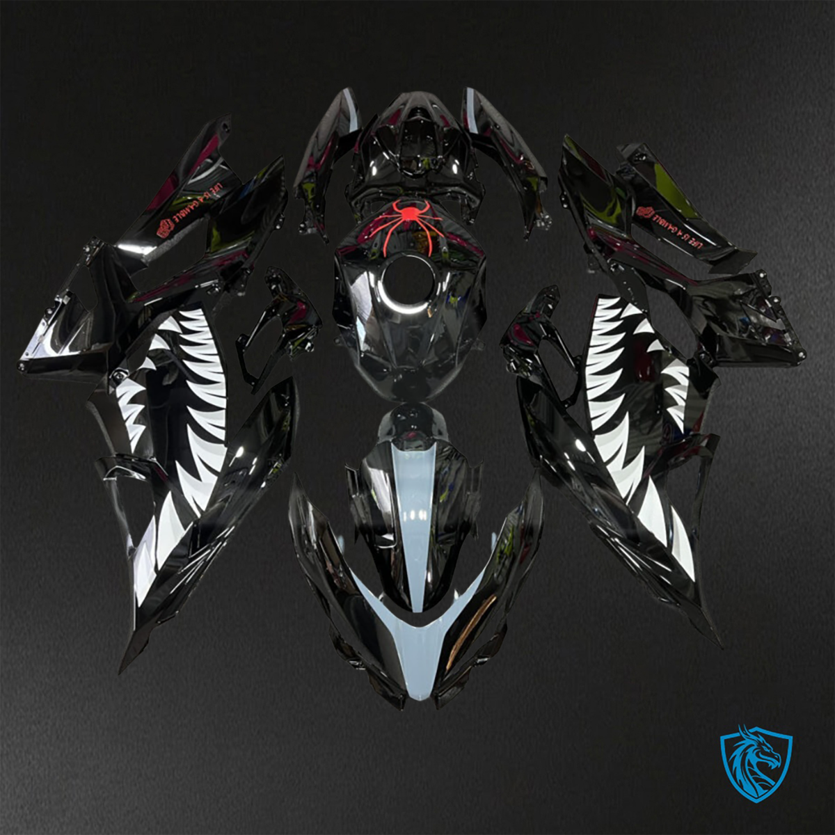 Kawasaki Ninja 400 (2018-2024) Black Venom - Custom ABS Fairing Kit