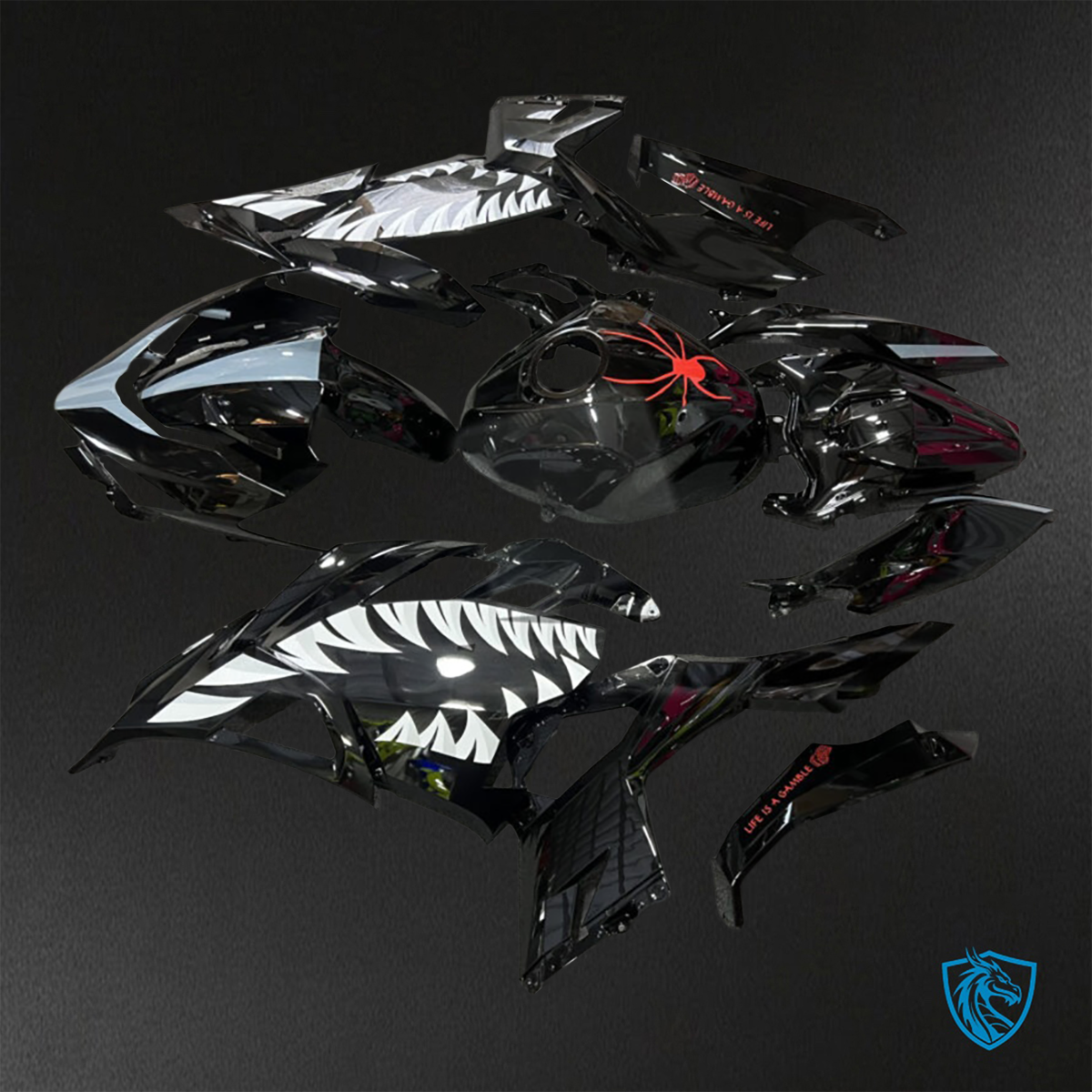 Kawasaki Ninja 400 (2018-2024) Black Venom - Custom ABS Fairing Kit