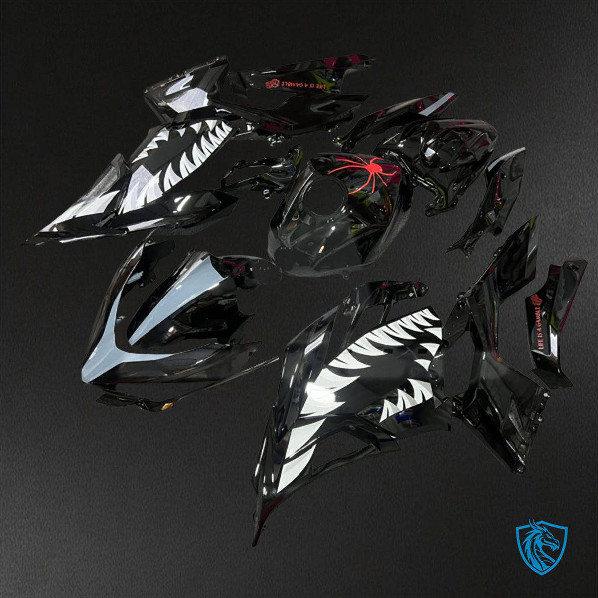 Kawasaki Ninja 400 (2018-2024) Black Venom - Custom ABS Fairing Kit