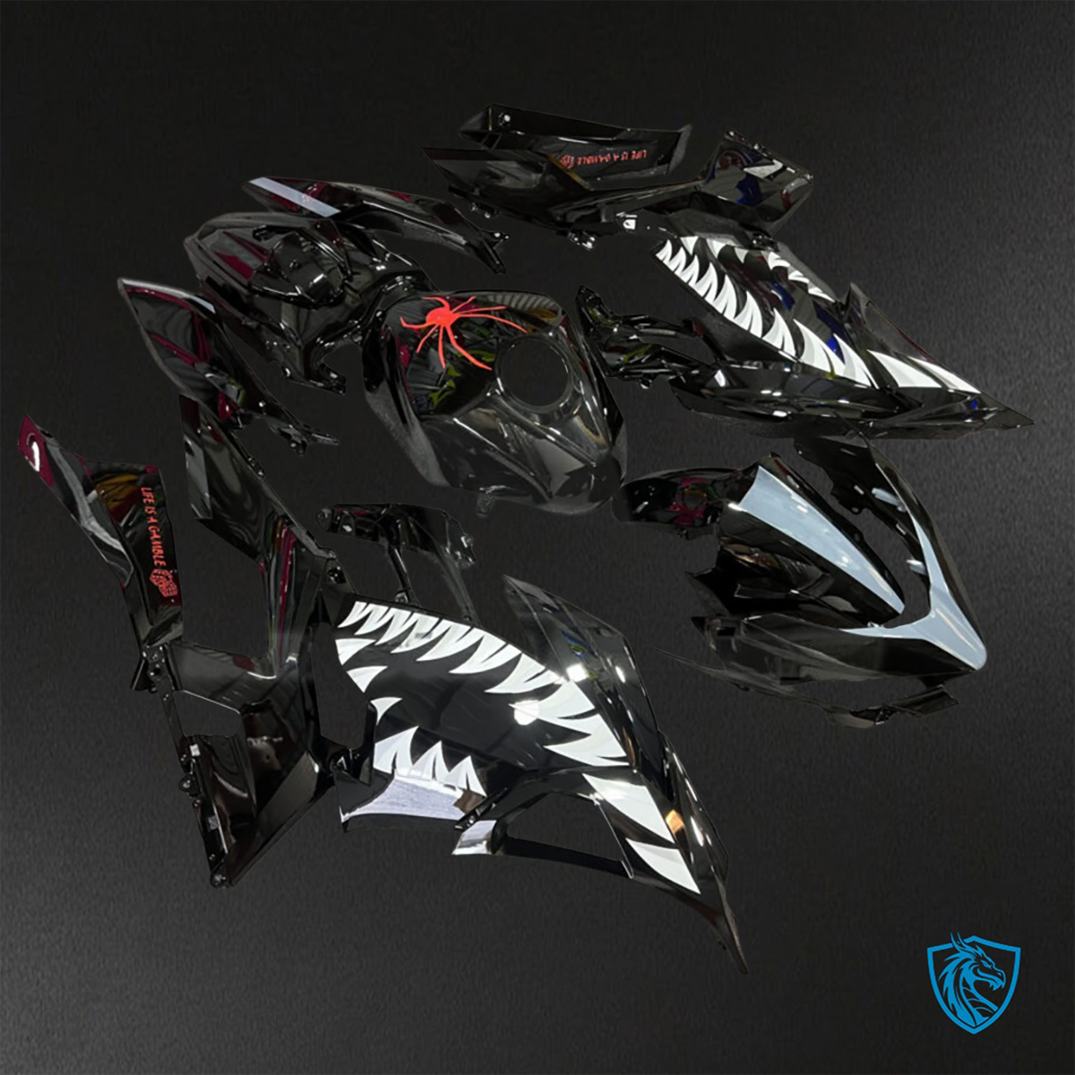 Kawasaki Ninja 400 (2018-2024) Black Venom - Custom ABS Fairing Kit