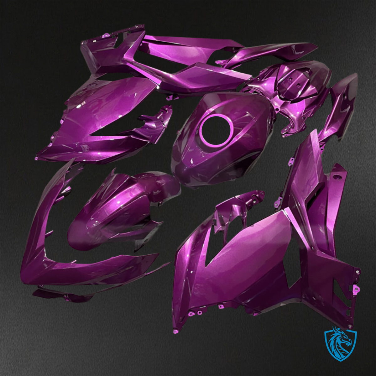 Kawasaki Ninja 400 (2018-2024) Candy Purple Fairings Kit - Aftermarket ABS Bodywork