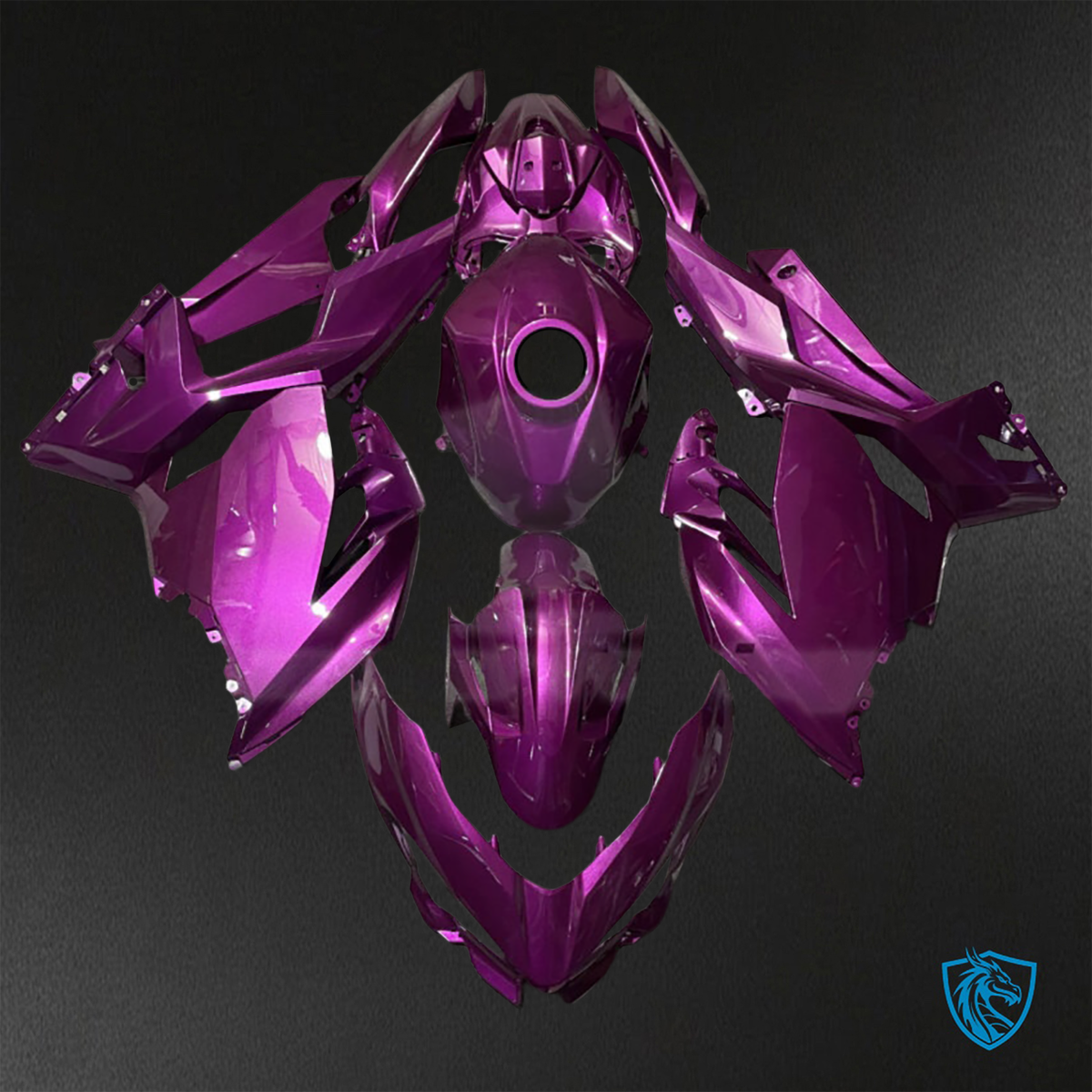 Kawasaki Ninja 400 (2018-2024) Candy Purple Fairings Kit - Aftermarket ABS Bodywork