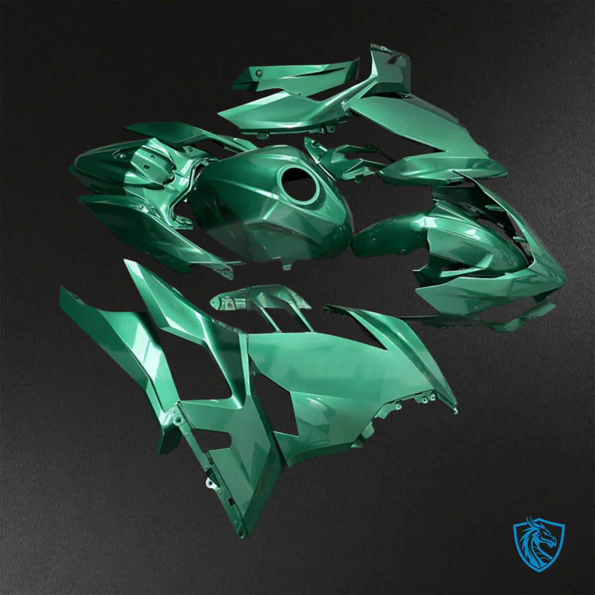 Kawasaki Ninja 400 (2018-2024) Emerald Green - Replacement Motorcycle Fairings Kit