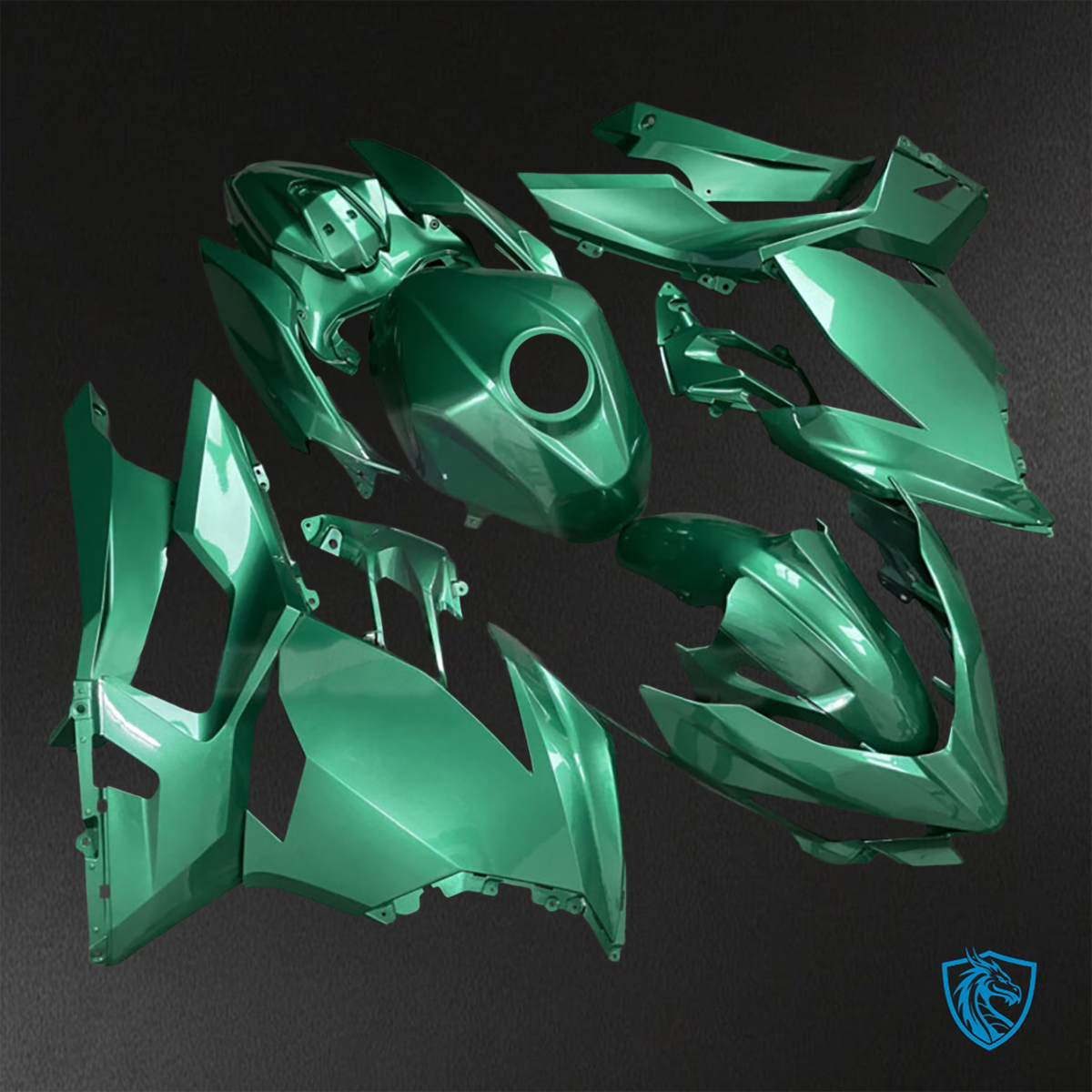 Kawasaki Ninja 400 (2018-2024) Emerald Green - Replacement Motorcycle Fairings Kit