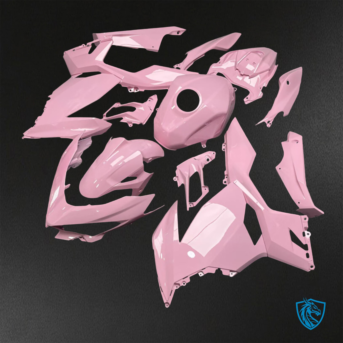 Kawasaki Ninja 400 (2018-2024) Gloss Baby Pink ABS Bodywork - Fairings Kit