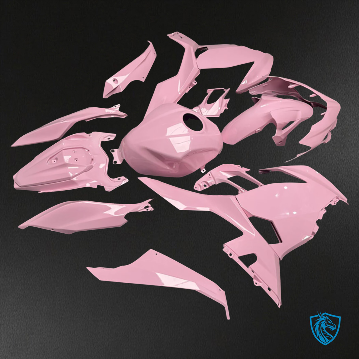 Kawasaki Ninja 400 (2018-2024) Gloss Baby Pink ABS Bodywork - Fairings Kit