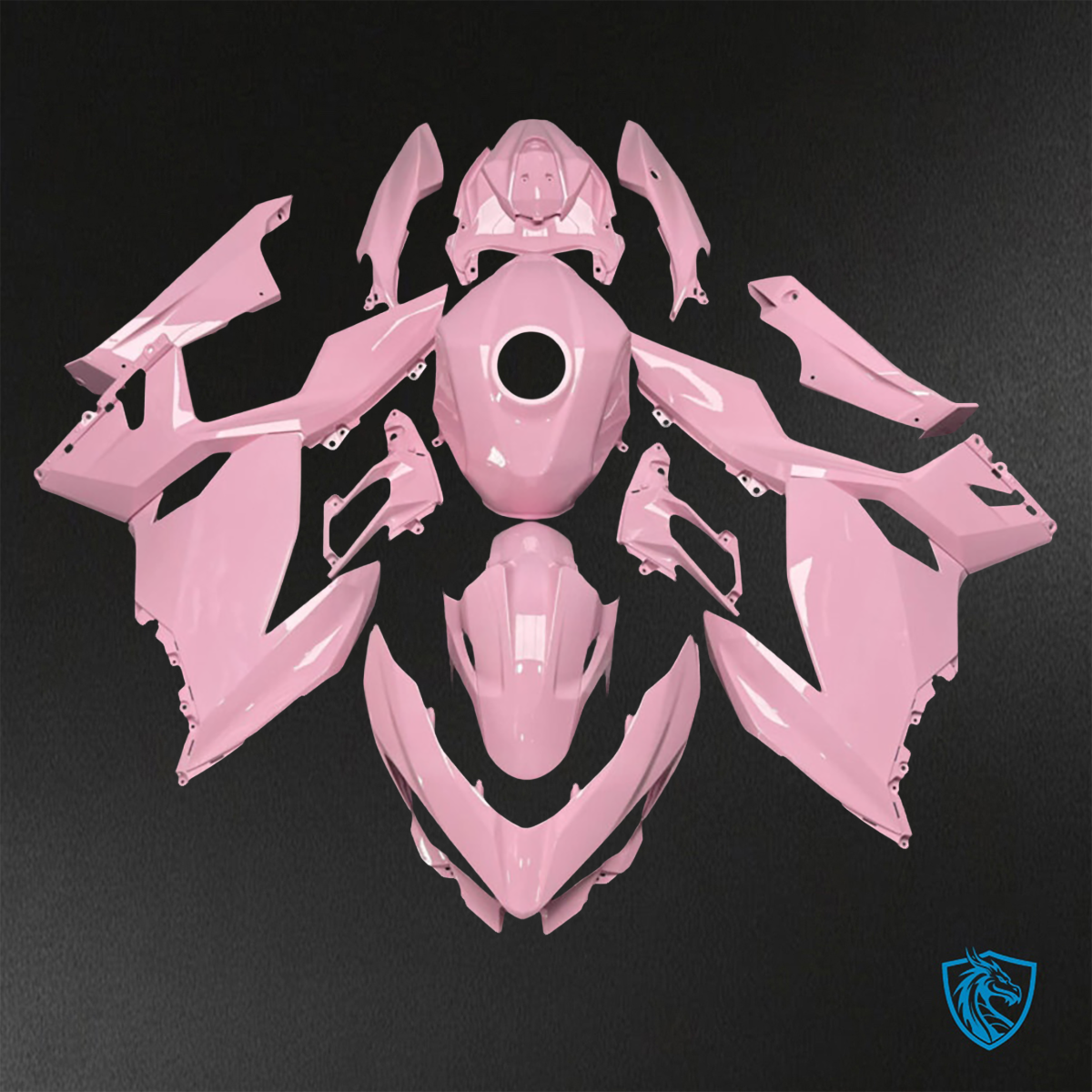 Kawasaki Ninja 400 (2018-2024) Gloss Baby Pink ABS Bodywork - Fairings Kit