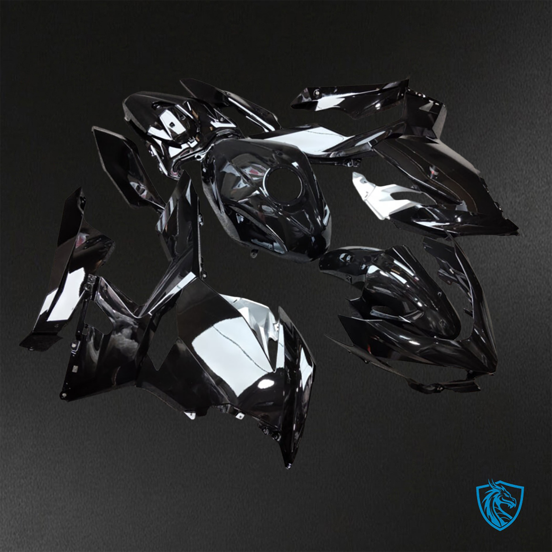 Kawasaki Ninja 400 (2018-2024) Metallic Black Fairings Kit - Aftermarket ABS Bodywork