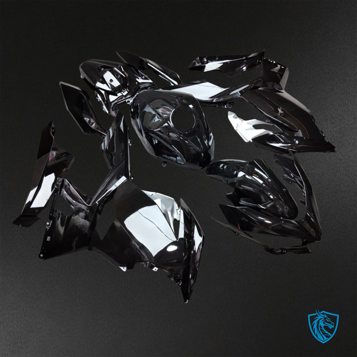 Kawasaki Ninja 400 (2018-2024) Metallic Black Fairings Kit - Aftermarket ABS Bodywork