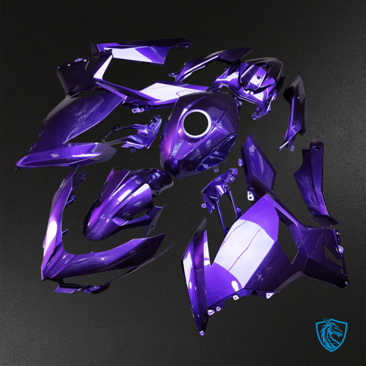 Kawasaki Ninja 400 (2018-2024) Gloss Purple ABS Bodywork - Fairings Kit