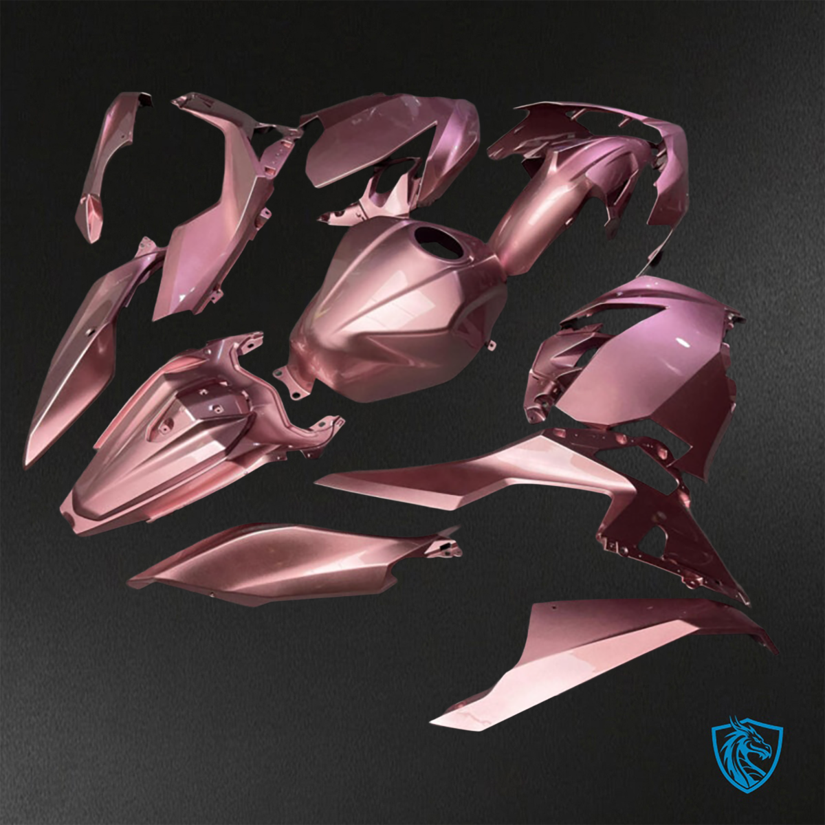 Kawasaki Ninja 400 (2018-2024) Gloss Rose Gold - Replacement Motorcycle Fairings Kit