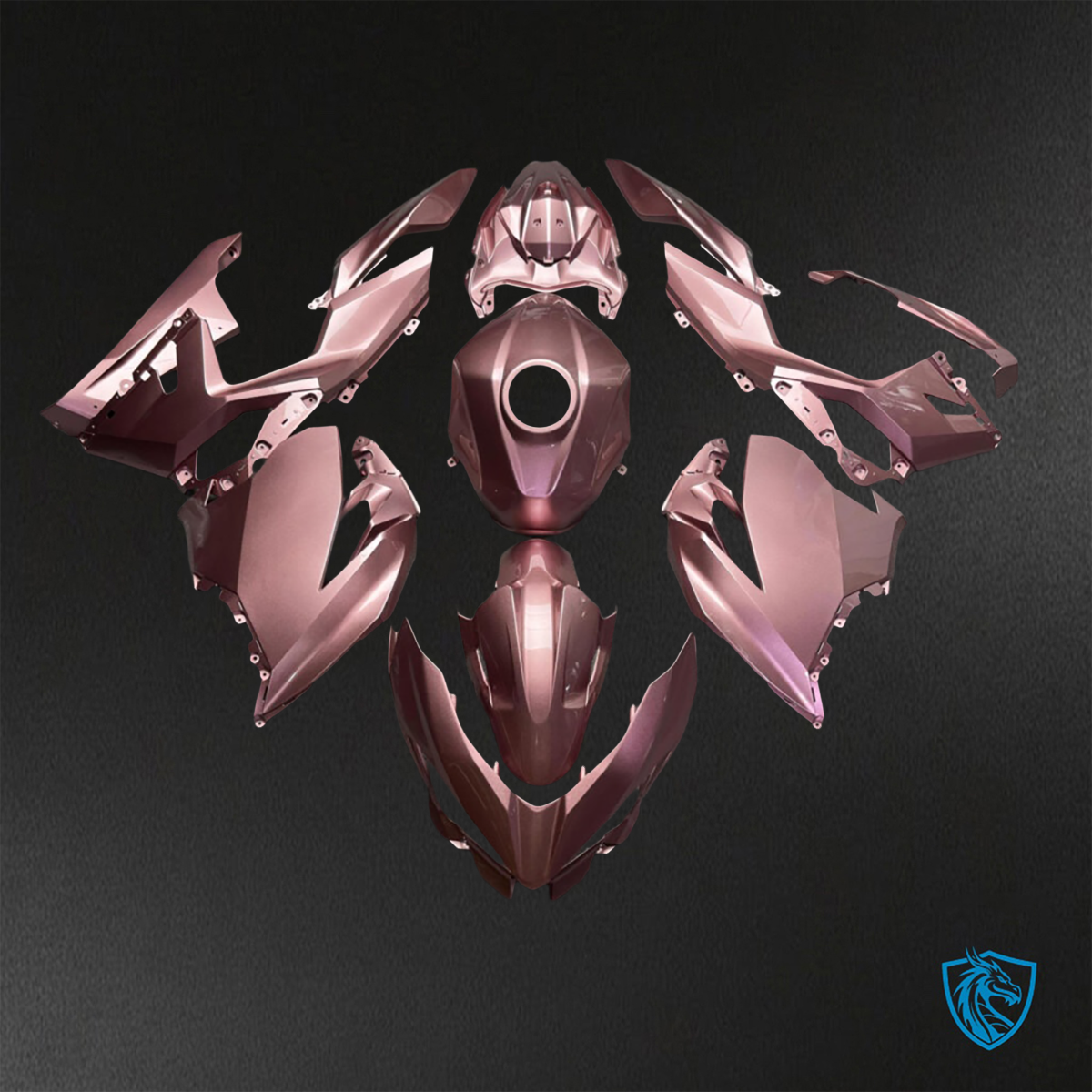 Kawasaki Ninja 400 (2018-2024) Gloss Rose Gold - Replacement Motorcycle Fairings Kit