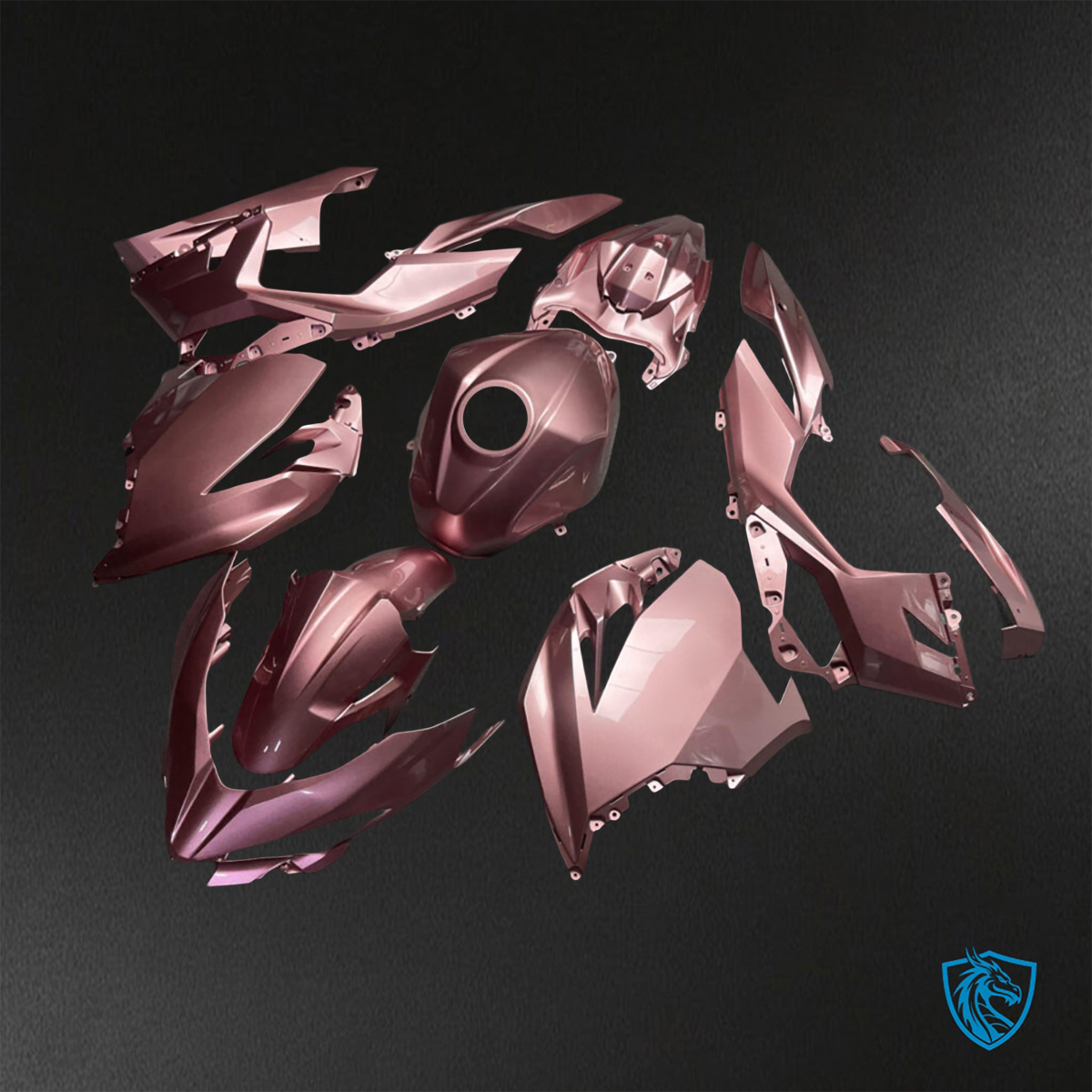 Kawasaki Ninja 400 (2018-2024) Gloss Rose Gold - Replacement Motorcycle Fairings Kit