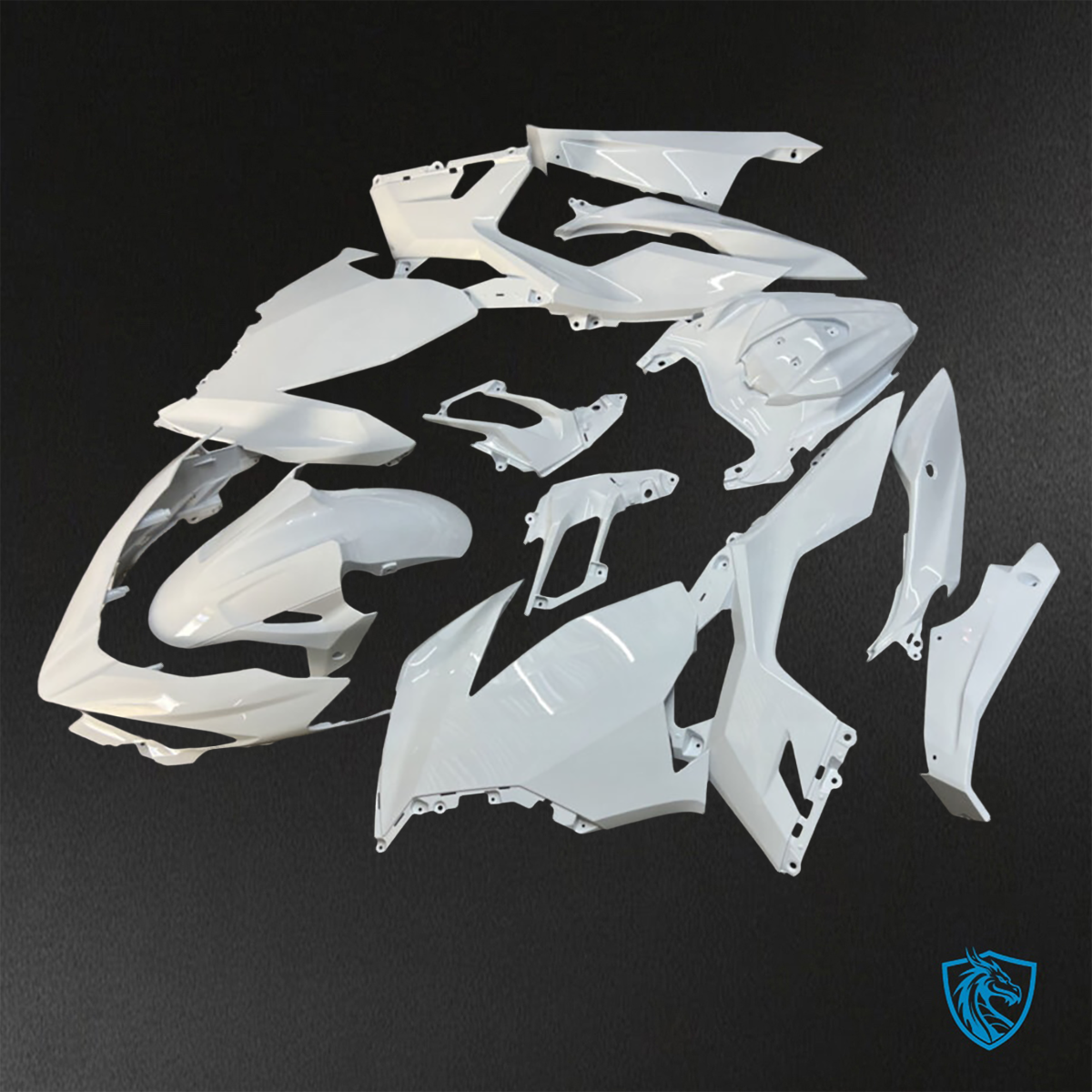 Kawasaki Ninja 400 (2018-2024) Gloss White Fairings Kit - Aftermarket ABS Bodywork