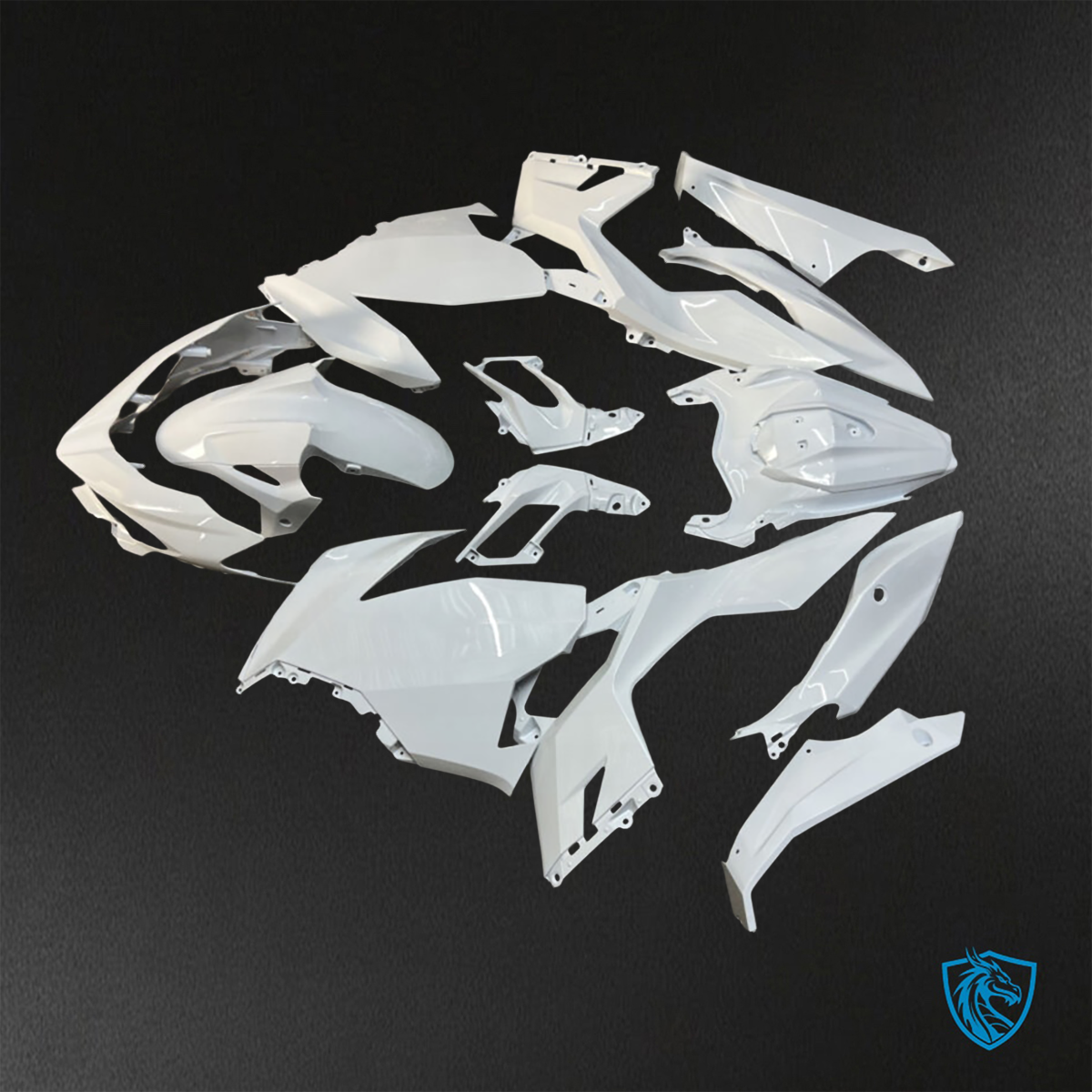 Kawasaki Ninja 400 (2018-2024) Gloss White Fairings Kit - Aftermarket ABS Bodywork
