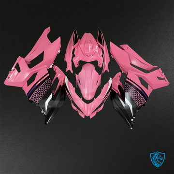 Kawasaki Ninja 400 (2018-2024) Light Pink & Black - Replacement Motorcycle Fairings Kit