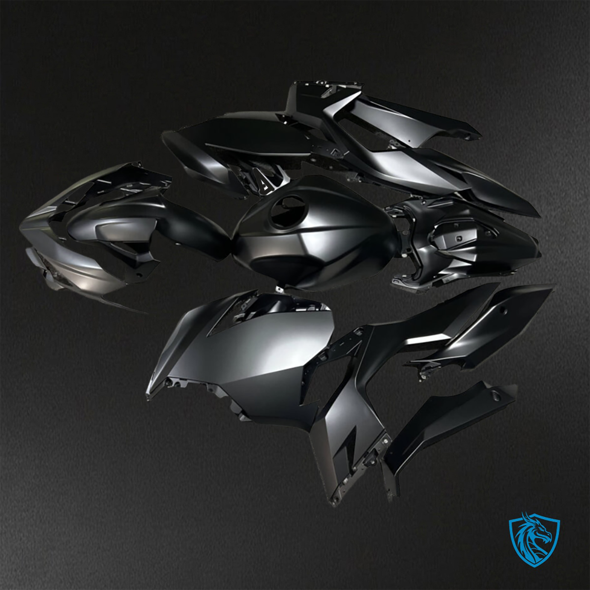 Kawasaki Ninja 400 (2018-2024) Matte Black - Custom ABS Fairing Kit