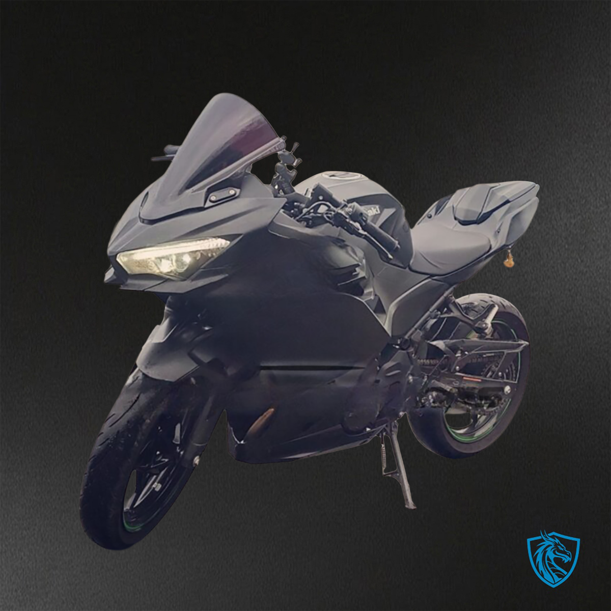 Kawasaki Ninja 400 (2018-2024) Matte Black - Custom ABS Fairing Kit