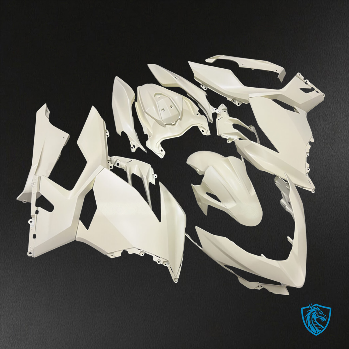 Kawasaki Ninja 400 (2018-2024) Matte White - Replacement Motorcycle Fairings Kit