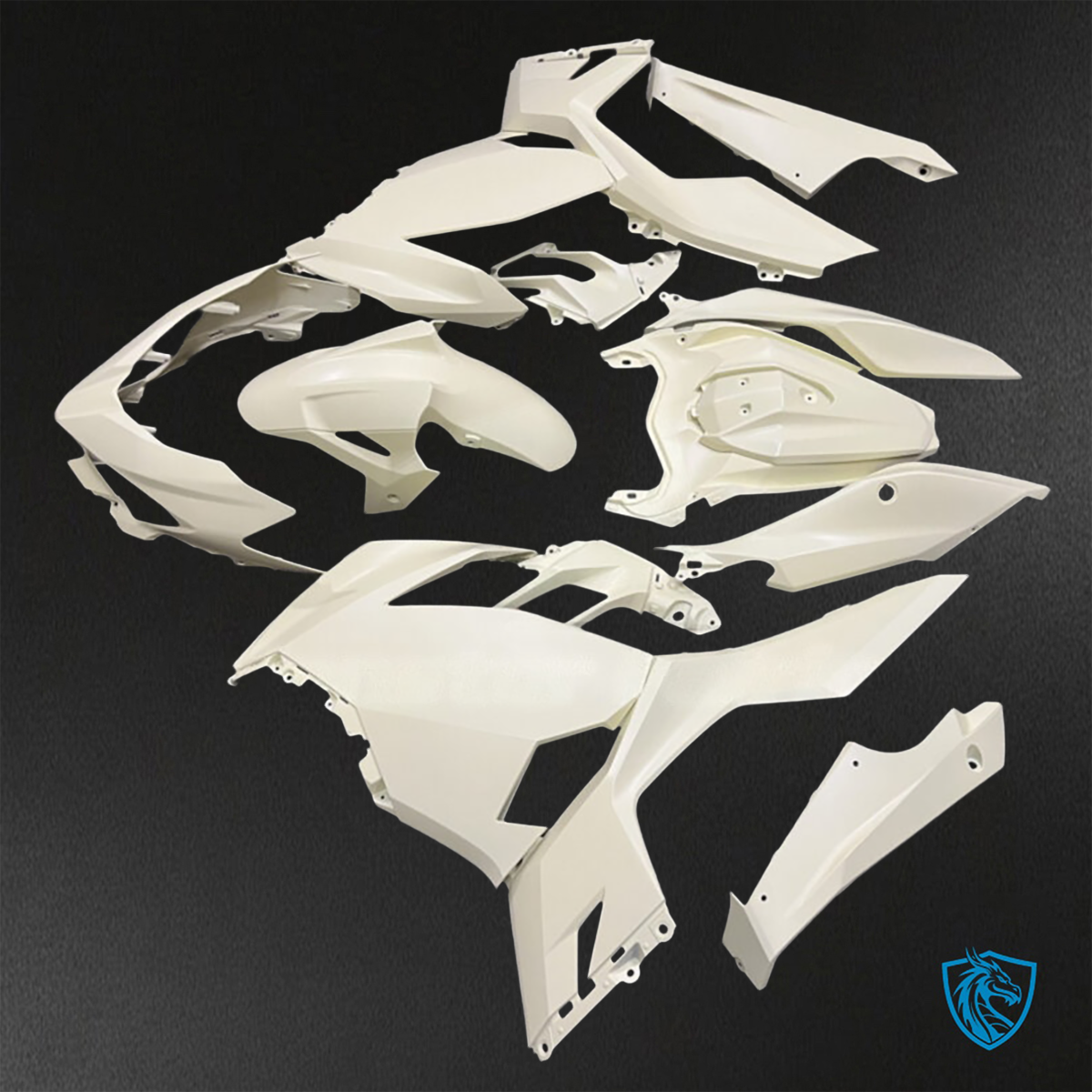 Kawasaki Ninja 400 (2018-2024) Matte White - Replacement Motorcycle Fairings Kit