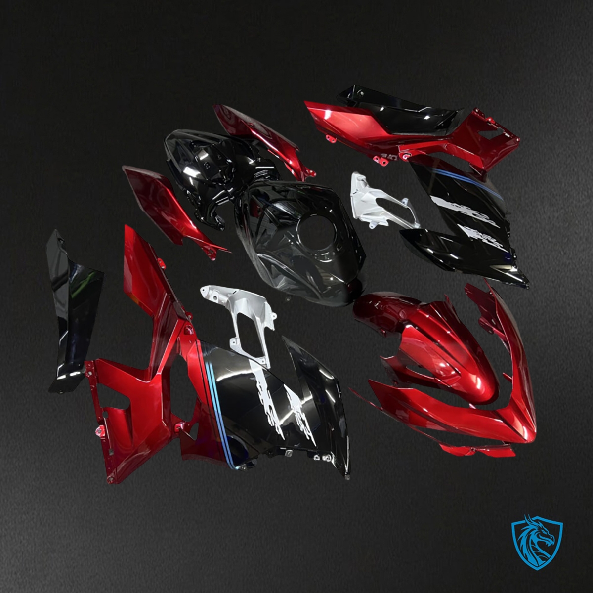 Kawasaki Ninja 400 (2018-2024) Red & Black Fairings Kit - Aftermarket ABS Bodywork
