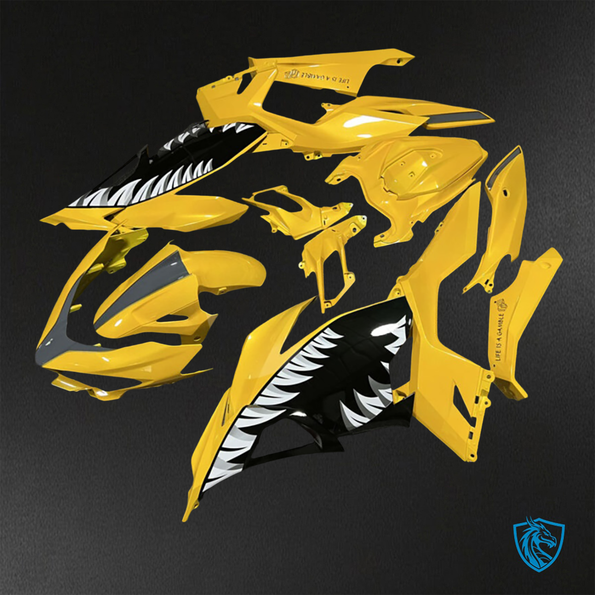 Kawasaki Ninja 400 (2018-2024) Yellow Venom ABS Bodywork - Fairings Kit