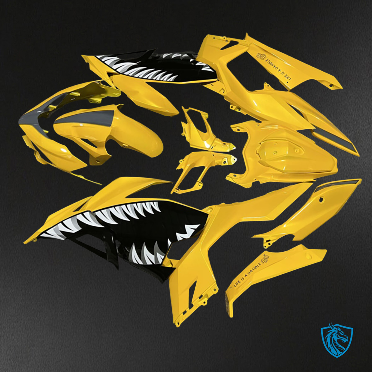 Kawasaki Ninja 400 (2018-2024) Yellow Venom ABS Bodywork - Fairings Kit