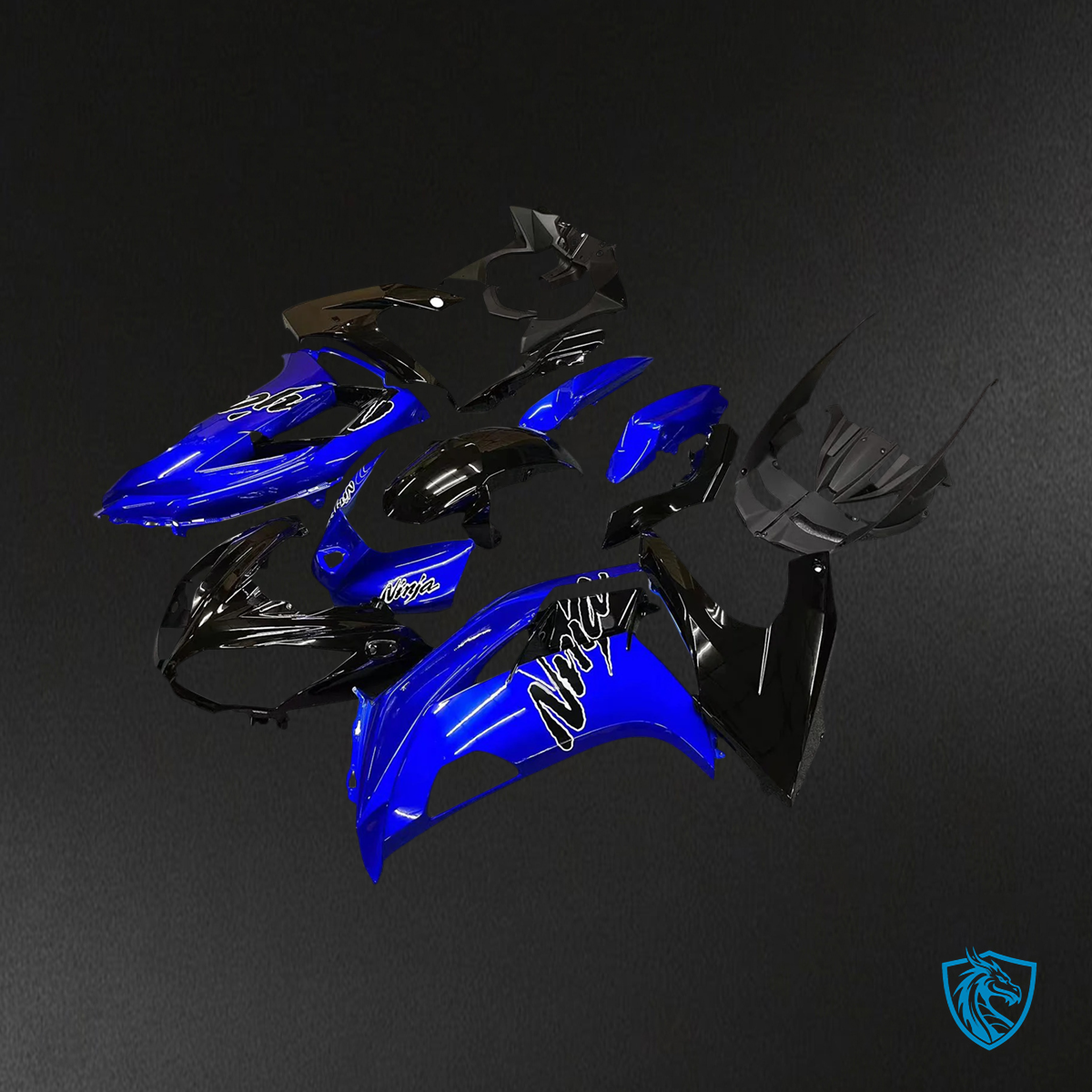Kawasaki Ninja 650 (2012-2016) Dark Blue & Black - Fairing Kit
