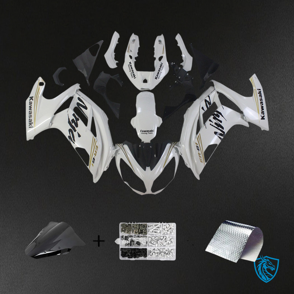 Kawasaki Ninja 650 (2012-2016) White - Fairing Kit