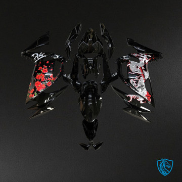 Kawasaki Ninja 650R (2020-2026) Black & Red Fairing Kit - Aftermarket ABS Bodywork