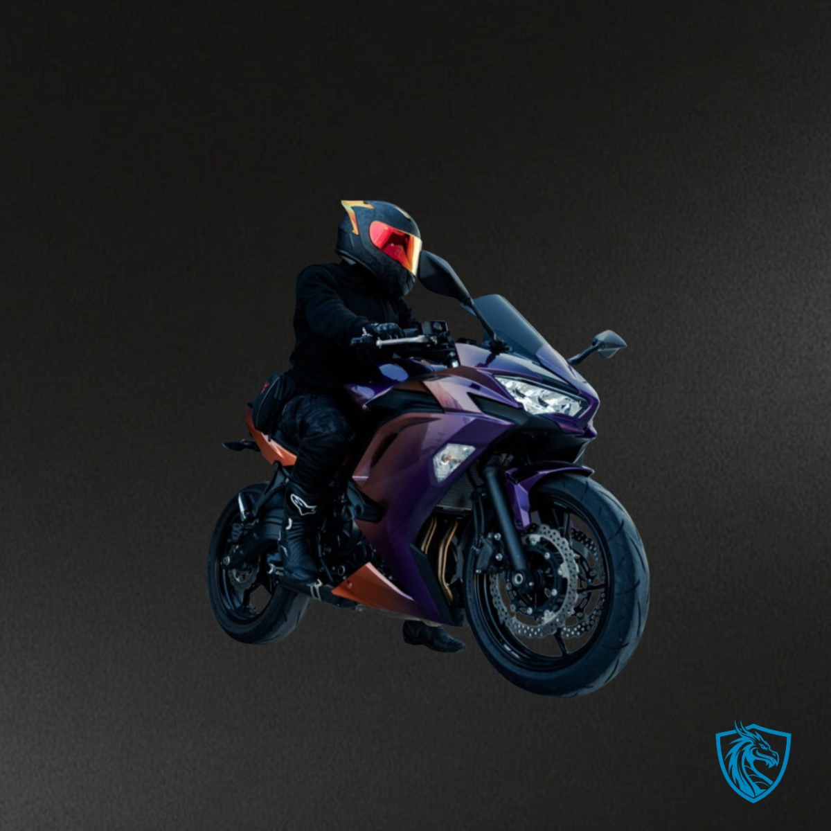 Kawasaki Ninja 650R (2020-2026) Gloss Purple & Orange Gradient Fairing Kit | ABS Bodywork