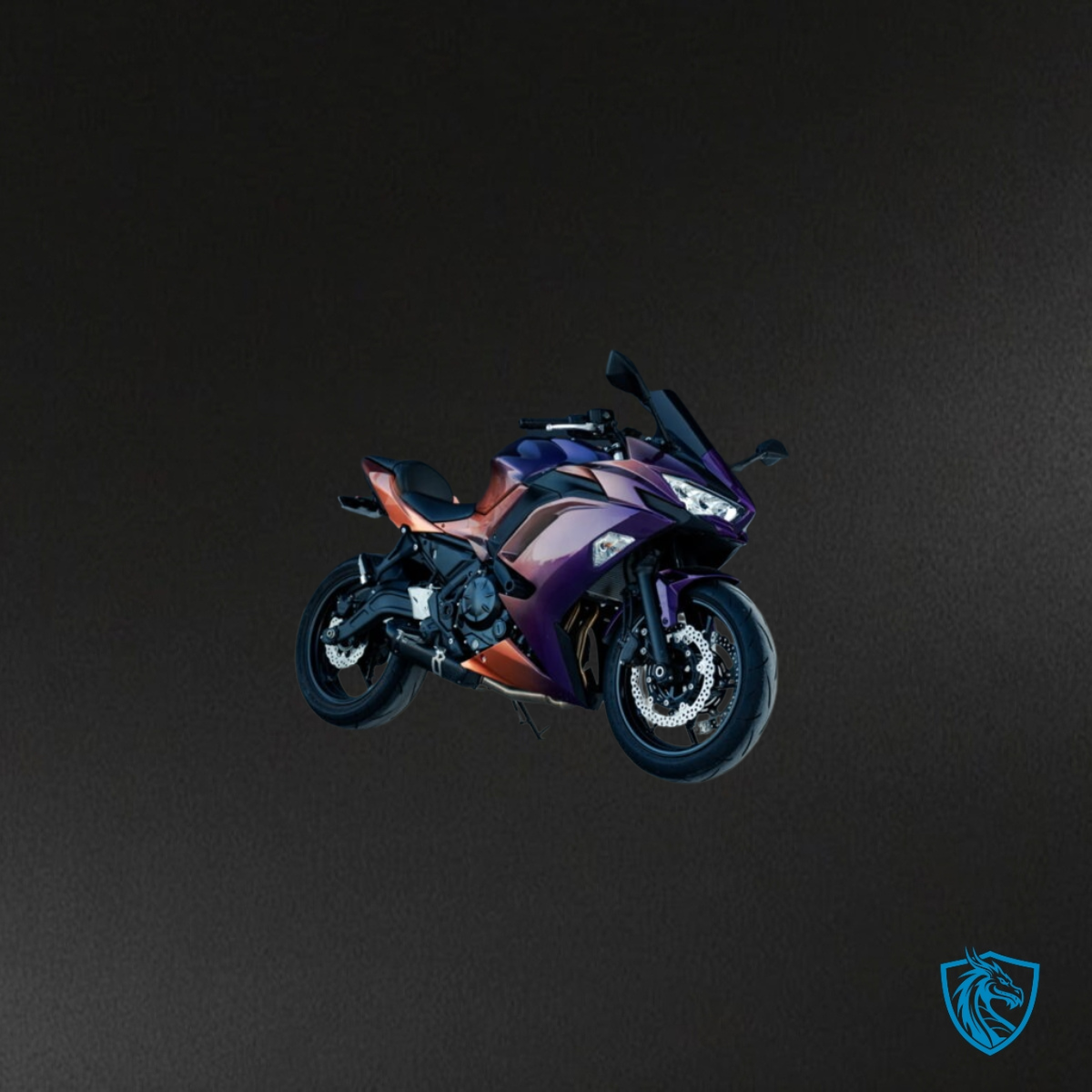 Kawasaki Ninja 650R (2020-2026) Gloss Purple & Orange Gradient Fairing Kit | ABS Bodywork