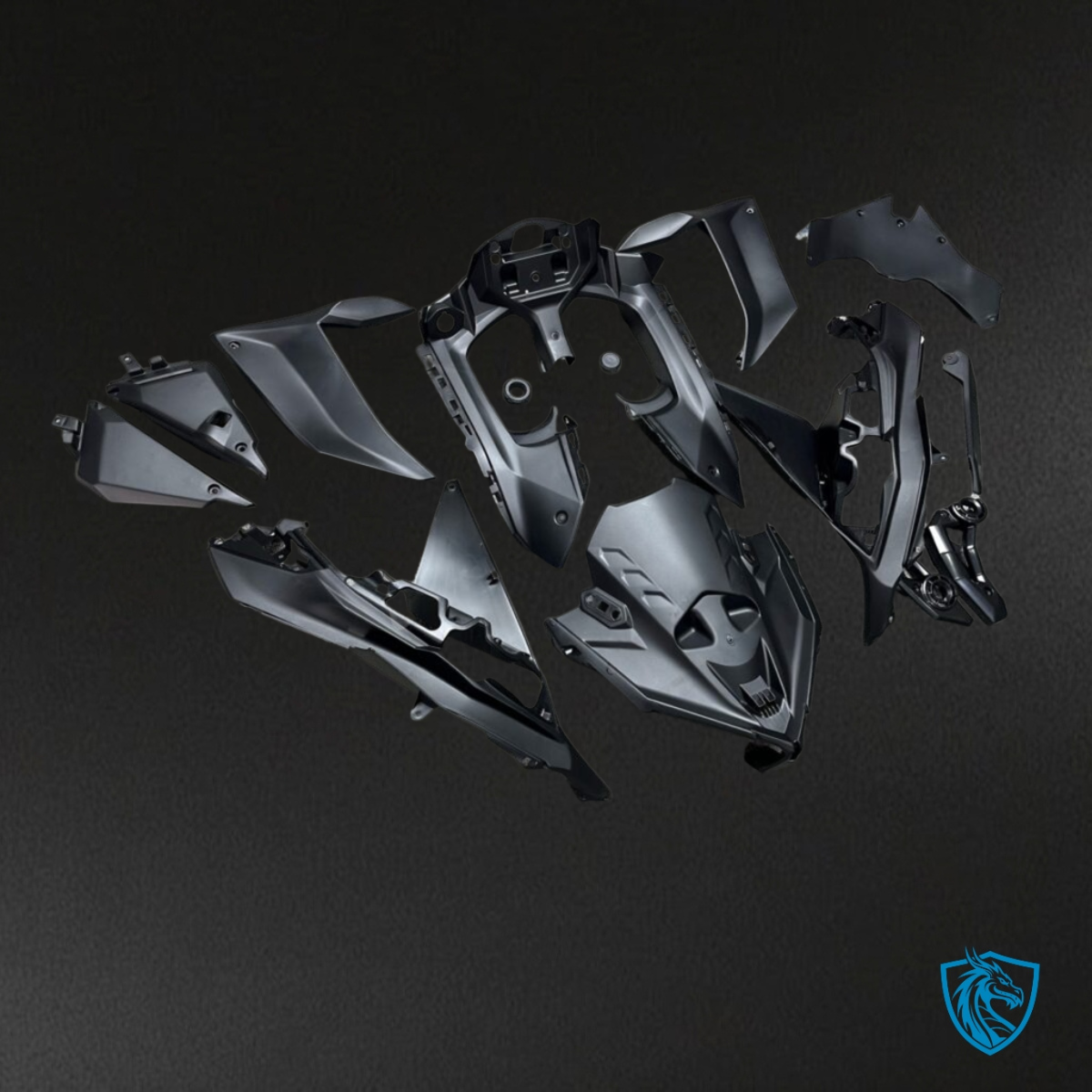 Kawasaki Ninja 650R (2020-2026) Gloss White & Black Gradient - Custom ABS Fairing Kit