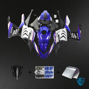 Glossy Blue & White