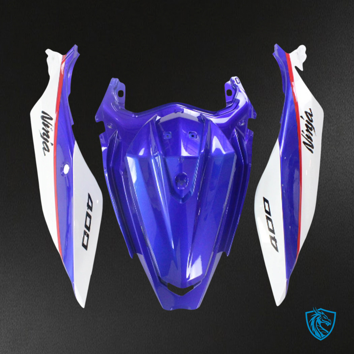 Kawasaki Ninja EX400 (2018-2023) Glossy Blue & White - Fairing Kit