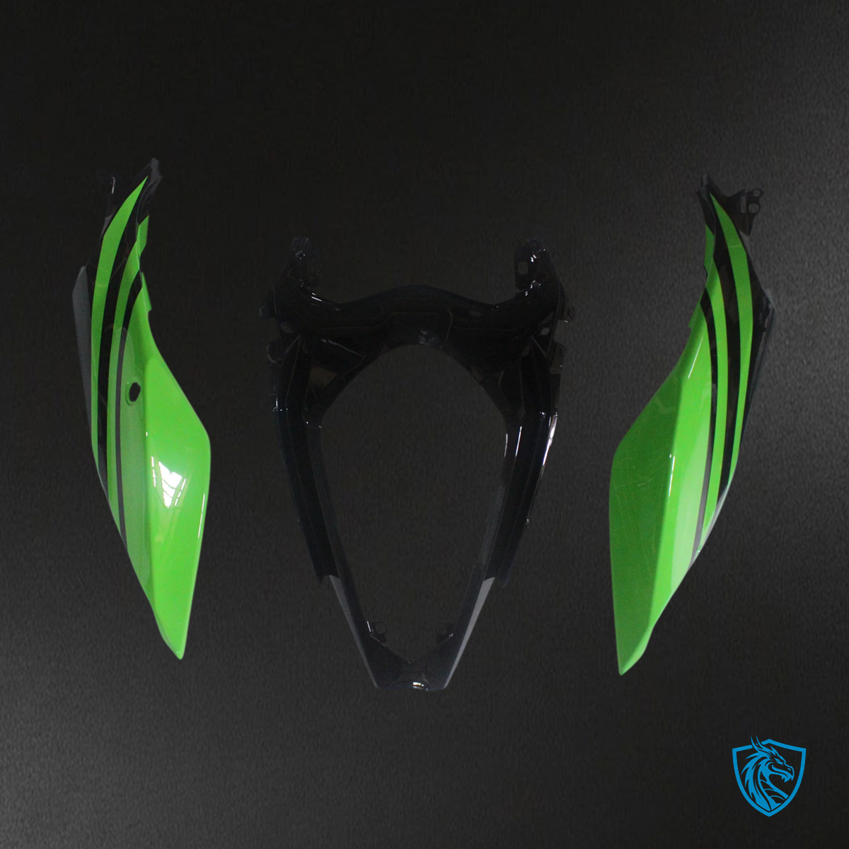 Kawasaki Ninja EX400 (2018-2023) Green & Black - Fairing Kit