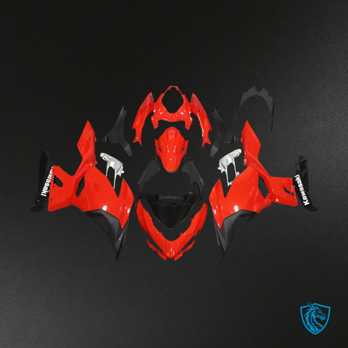 Kawasaki Ninja EX400 (2018-2023) Red & Black - Fairing Kit