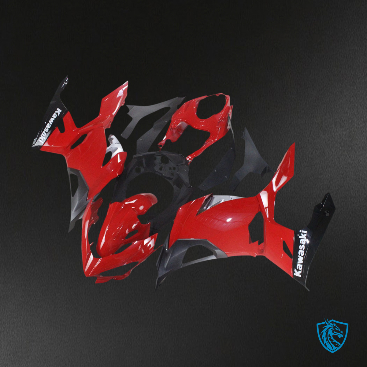 Kawasaki Ninja EX400 (2018-2023) Red & Black - Fairing Kit