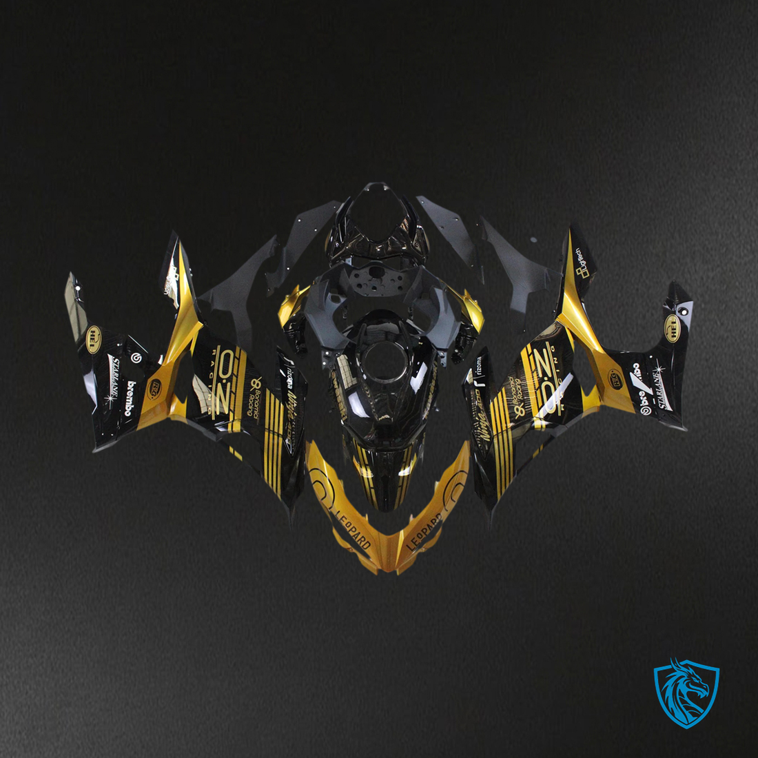 Kawasaki Ninja EX400 (2018-2024) Black & Golden - Fairing Kit