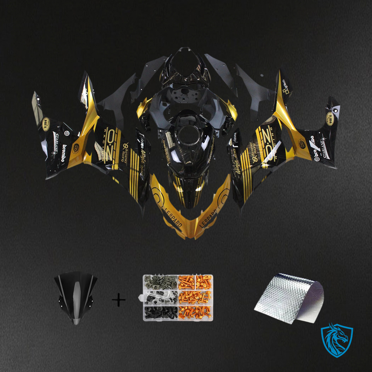 Kawasaki Ninja EX400 (2018-2024) Black & Golden - Fairing Kit