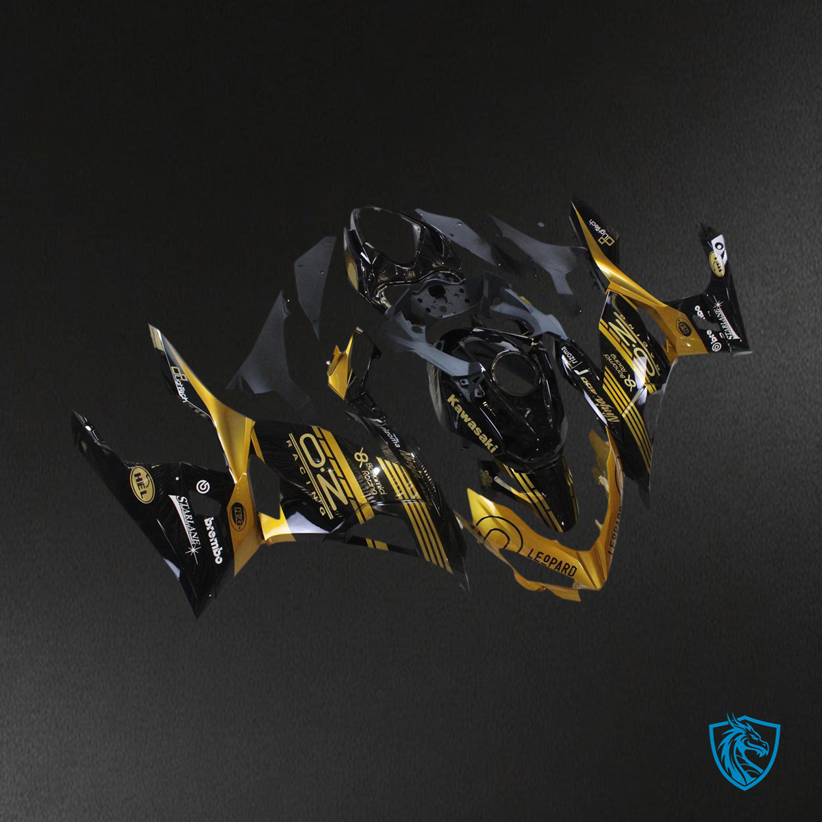 Kawasaki Ninja EX400 (2018-2024) Black & Golden - Fairing Kit