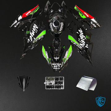 Kawasaki Ninja EX400 (2018-2024) Black & Green - Fairing Kit