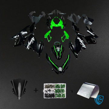 Kawasaki Ninja EX400 (2018-2024) Black & Green - Fairing Kit