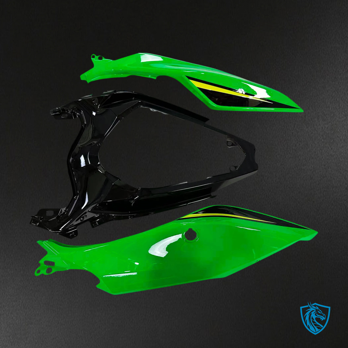 Kawasaki Ninja EX400 (2018-2024) Black & Green - Fairing Kit