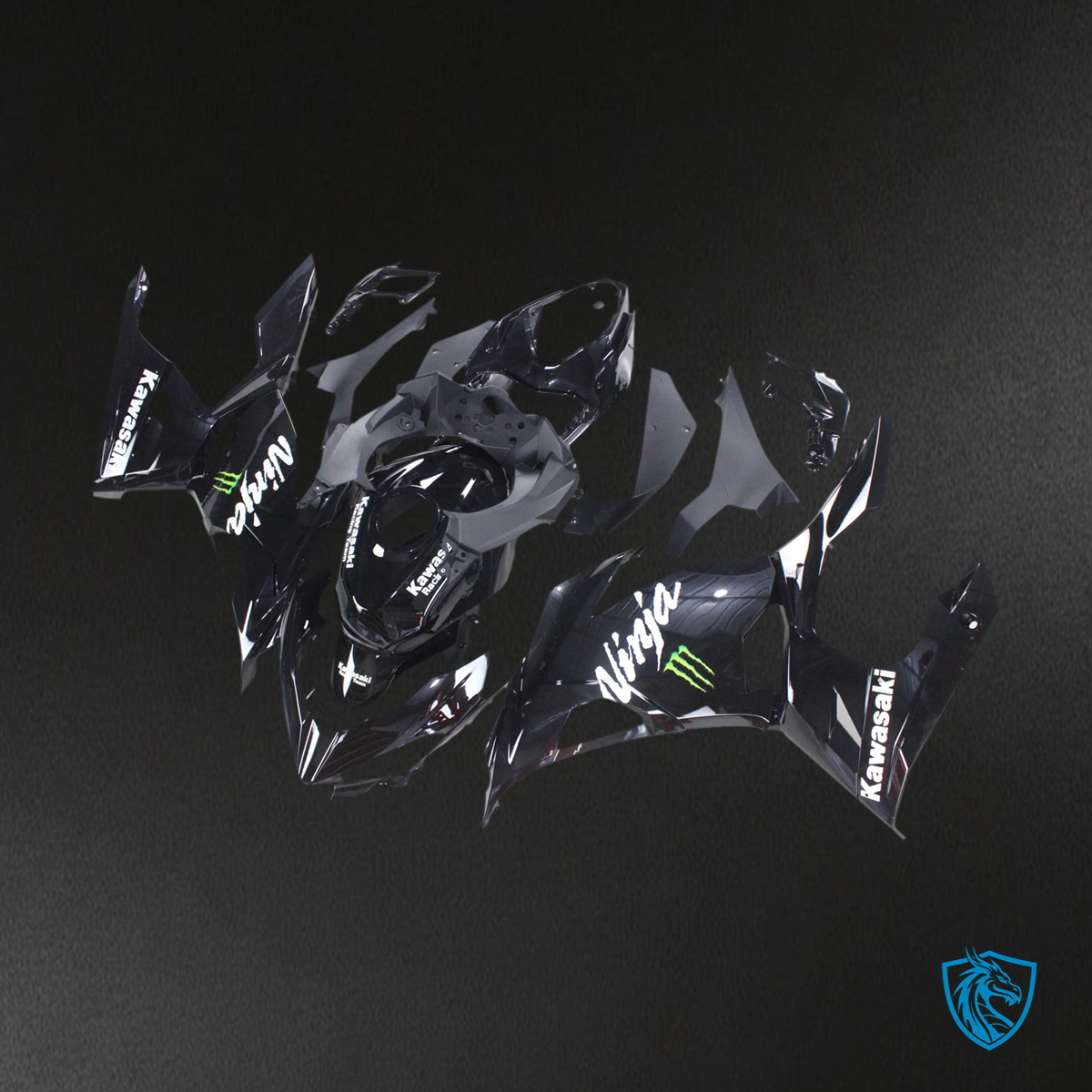 Kawasaki Ninja EX400 (2018-2024) Gloss Black - Fairing Kit