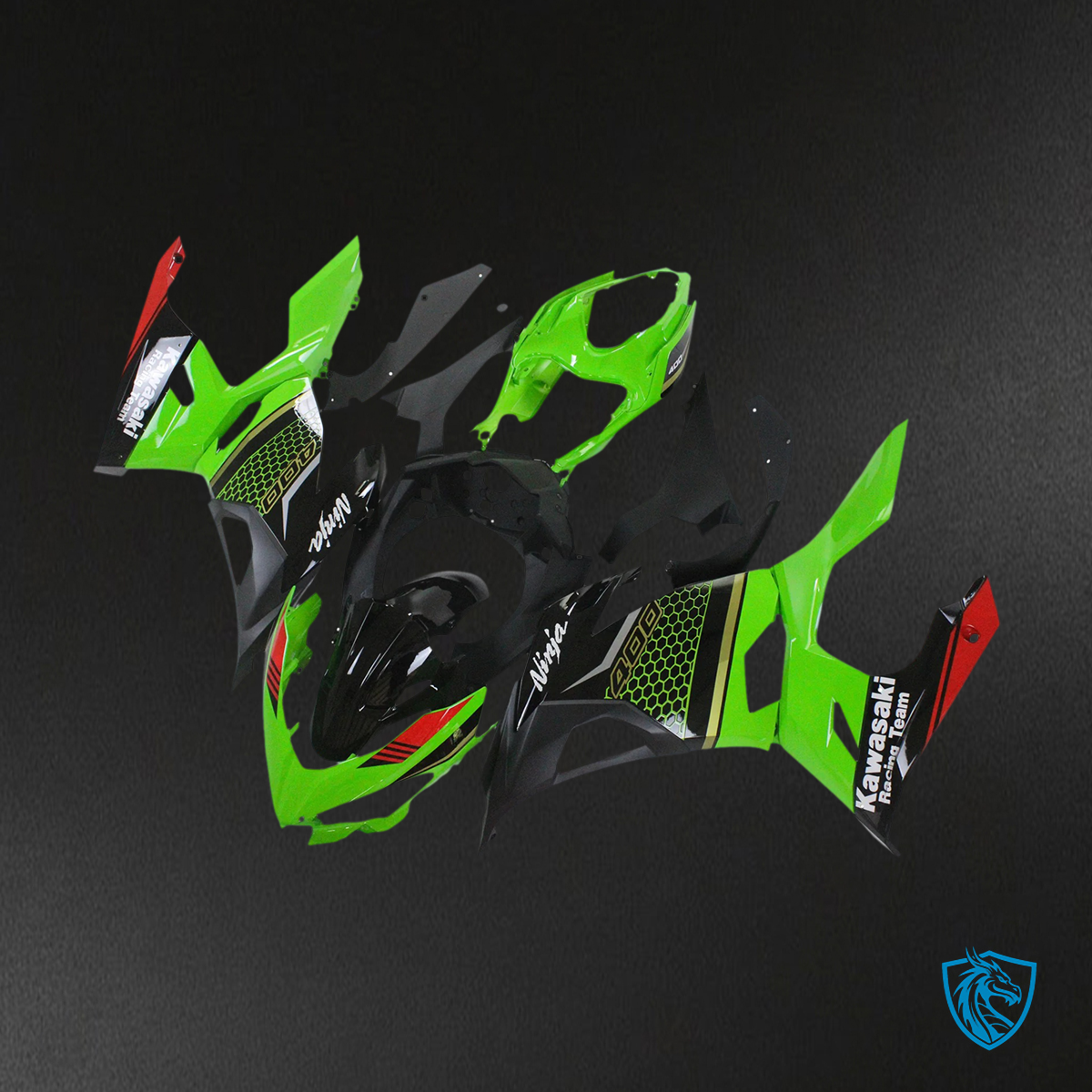 Kawasaki Ninja EX400 (2018-2024) Green & Black - Fairing Kit