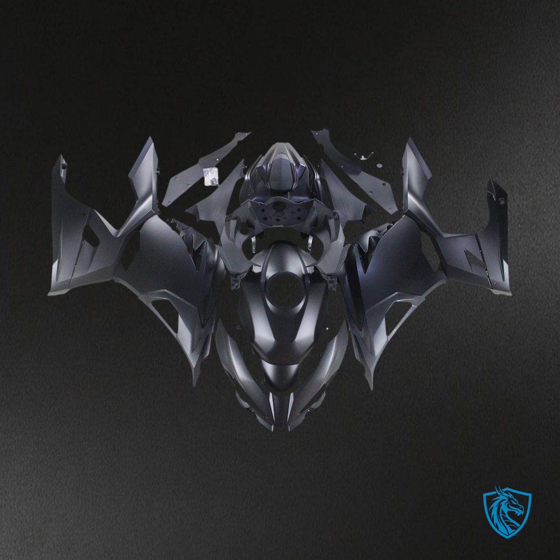 Kawasaki Ninja EX400 (2018-2024) Matte Black - Fairing Kit