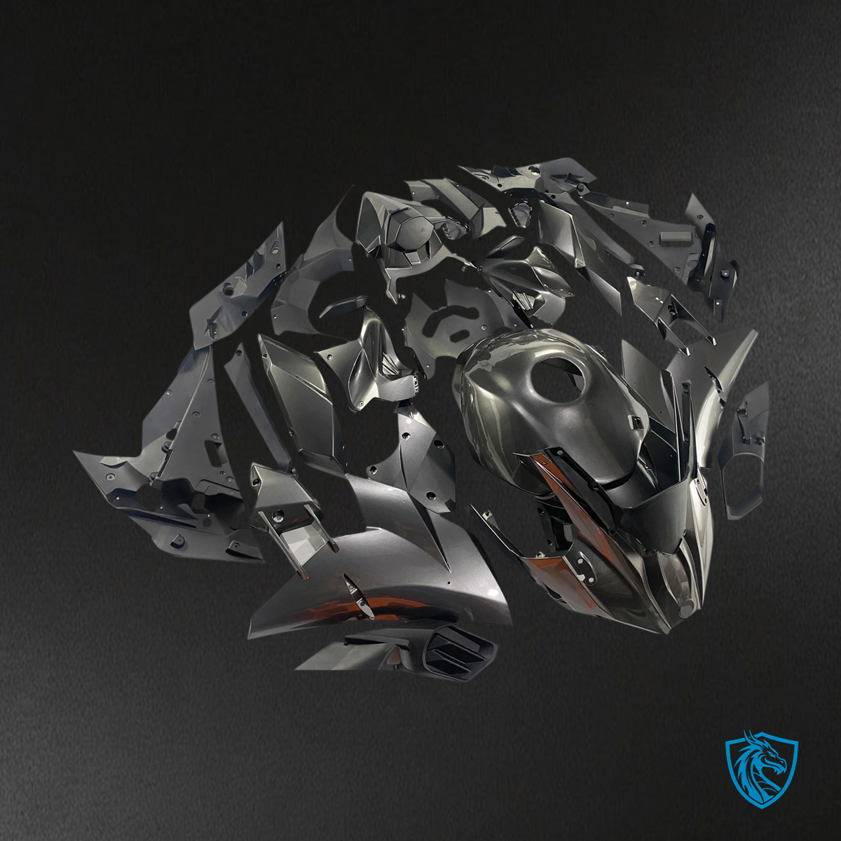 Kawasaki Ninja H2 (2015-2022) Gray -Fairing Kit