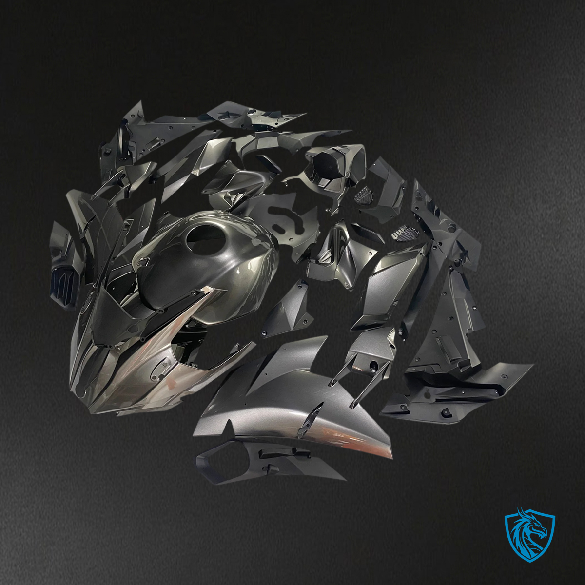 Kawasaki Ninja H2 (2015-2022) Gray -Fairing Kit