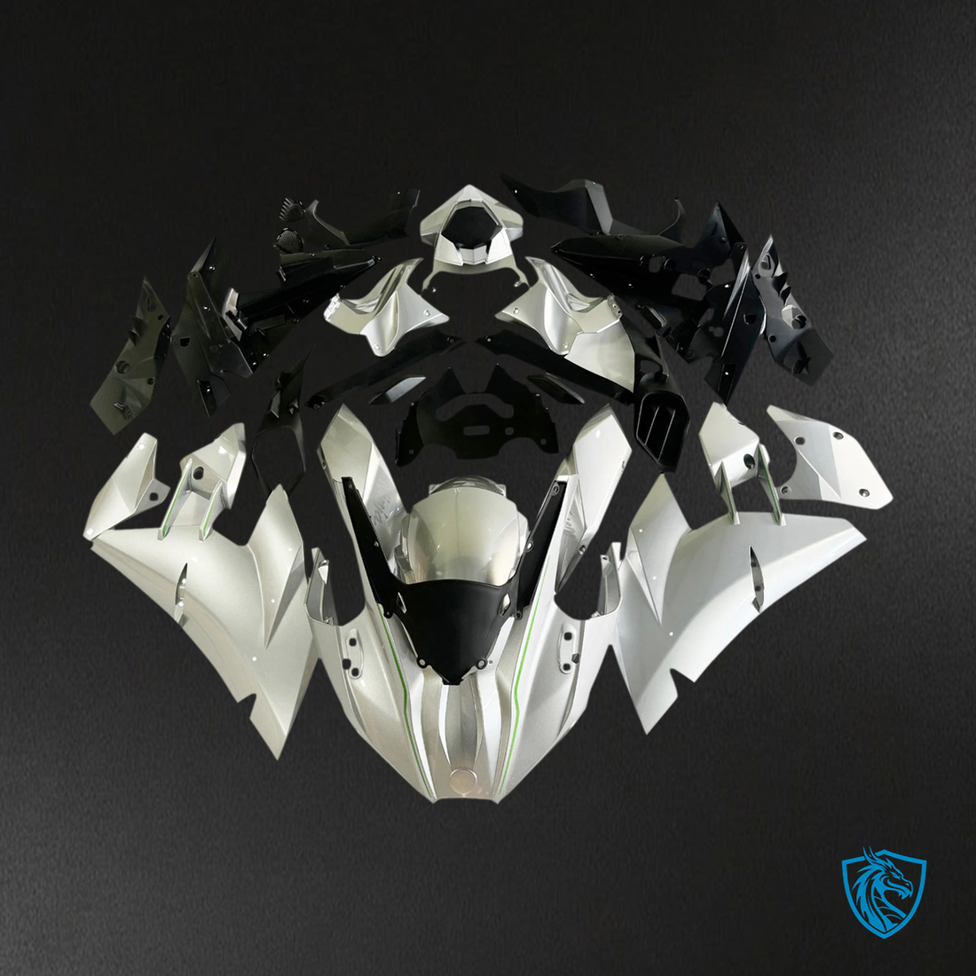 Kawasaki Ninja H2 (2015-2022) Sliver & Gray -Fairing Kit